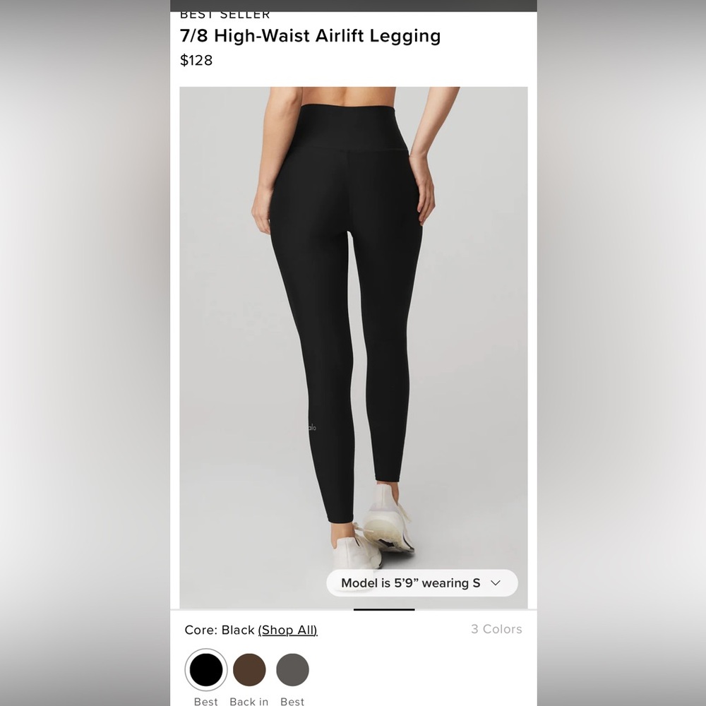 Alo Yoga 7/8 Airlift Leggings (XS)